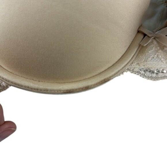 Maidenform Bra Wire Beige Lace Women's Size 38D - See description - Picture 3 of 8